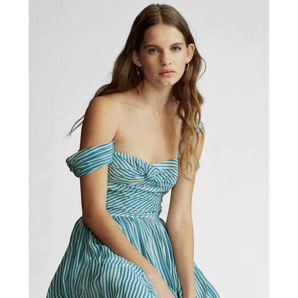 Striped Fit-and-Flare Dress Polo Ralph Lauren 1