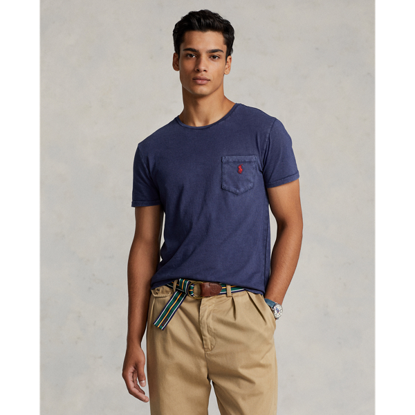 Khaki ralph lauren t discount shirt