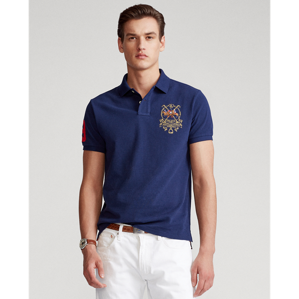 Custom Slim Fit Triple-Pony Polo Shirt Polo Ralph Lauren 1