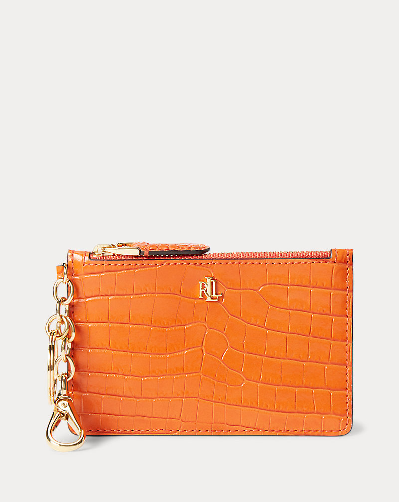 Leather Medium Zip Wallet Lauren 1