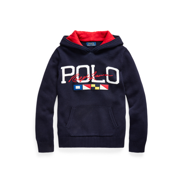 Logo Cotton Hooded Sweater BOYS 6-14 YEARS 1