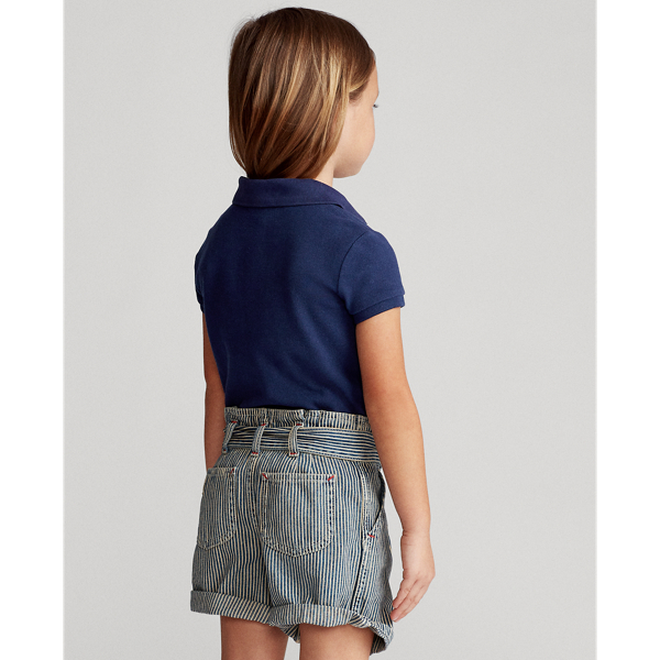 Girls 2-6x Polo Bear Cotton Mesh Polo Shirt 5