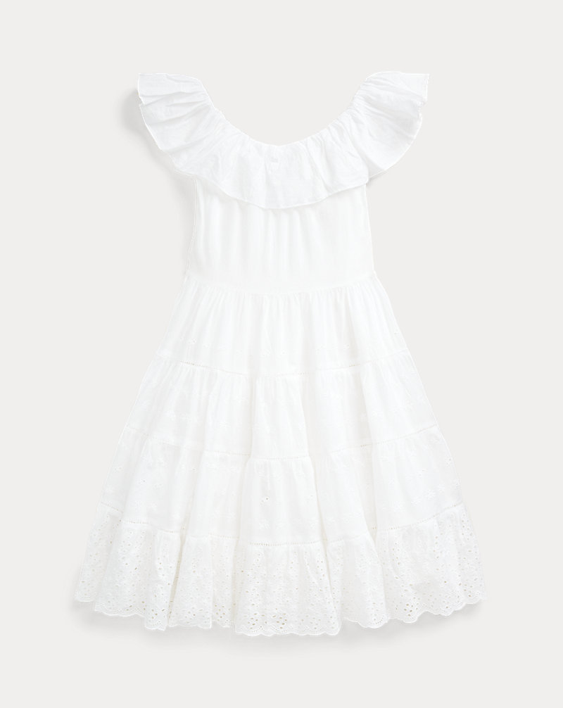 Cotton Off-the-Shoulder Dress GIRLS 7-14 YEARS 1