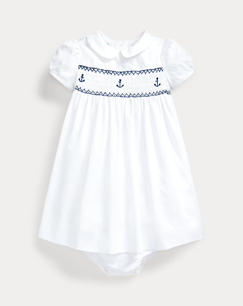 Smocked Corduroy Dress Baby Girl 1