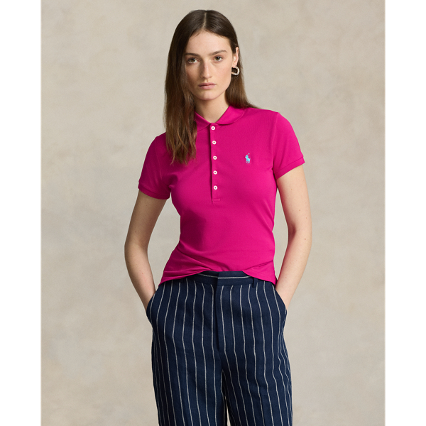 Women's Pink Short Sleeve Polo Shirts