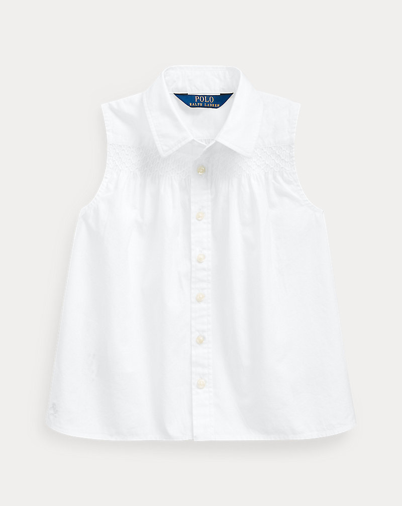 Smocked Cotton Shirt GIRLS 1.5-6.5 YEARS 1