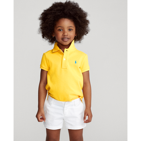 Cotton Mesh Polo Shirt Girls 2-6x 1