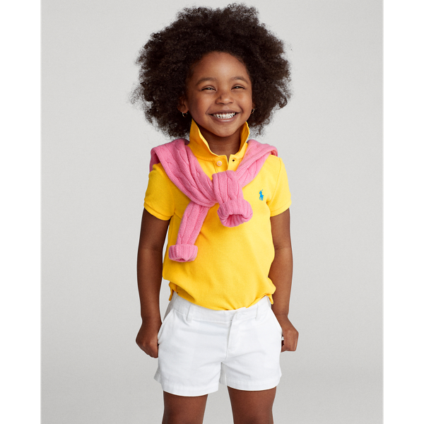 Girls 2-6x Cotton Mesh Polo Shirt 6