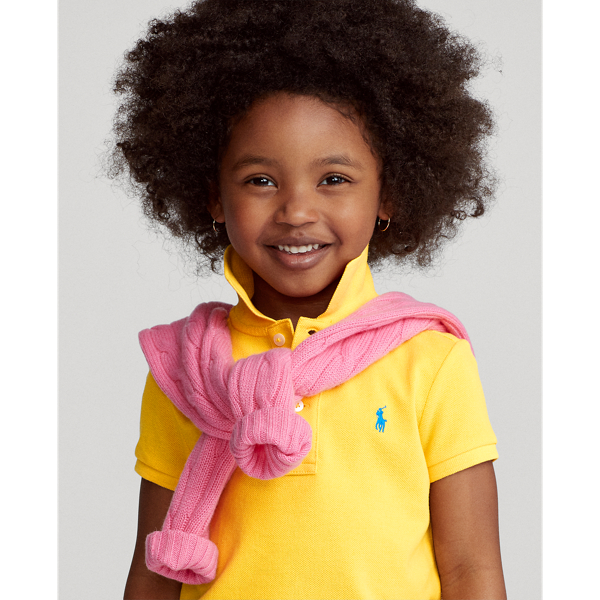 Girls 2-6x Cotton Mesh Polo Shirt 7