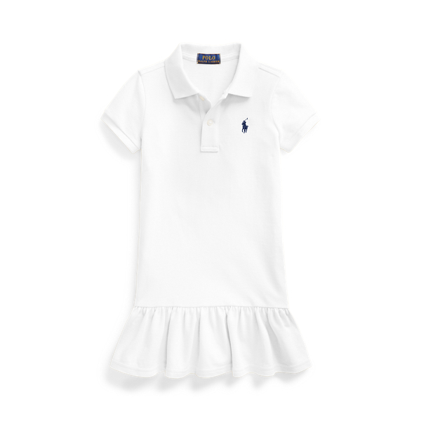 Girls 2-6x Cotton Mesh Polo Dress 2