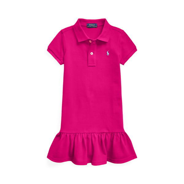 Ralph Lauren Women's Cotton Mesh Polo Dress - Size S in Pink