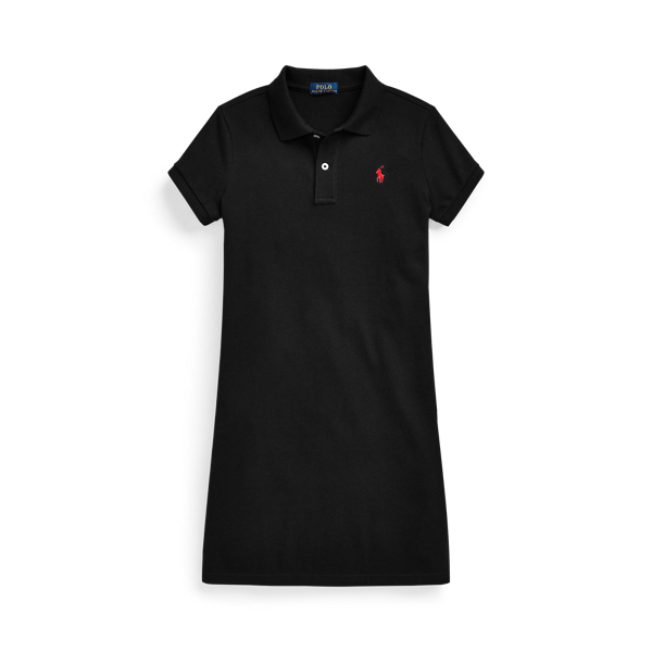 Cotton Mesh Polo Dress