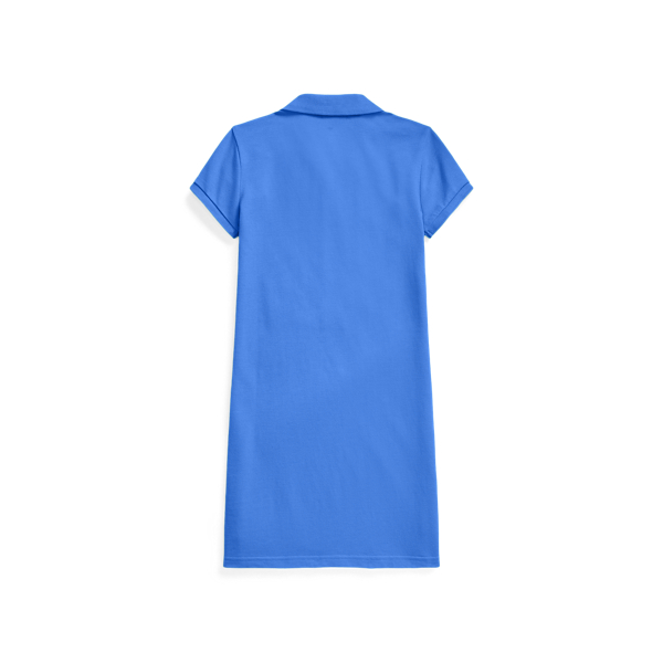 Girls 7-16 Cotton Mesh Polo Dress 3