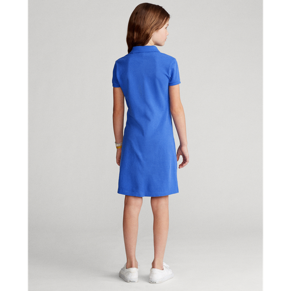 Girls 7-16 Cotton Mesh Polo Dress 5