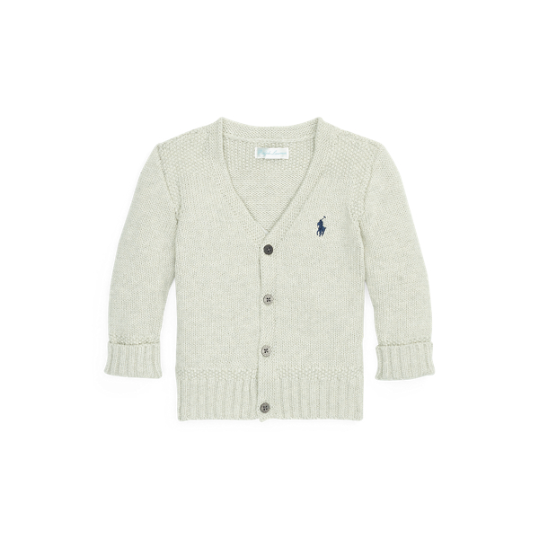 Cardigan in cotone con scollo a V