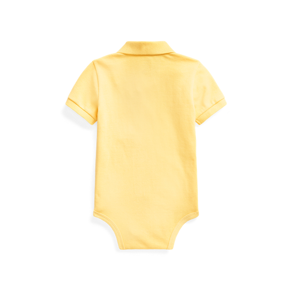 Baby Cotton Mesh Polo Bodysuit 2
