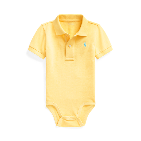 Cotton Mesh Polo Bodysuit Baby 1