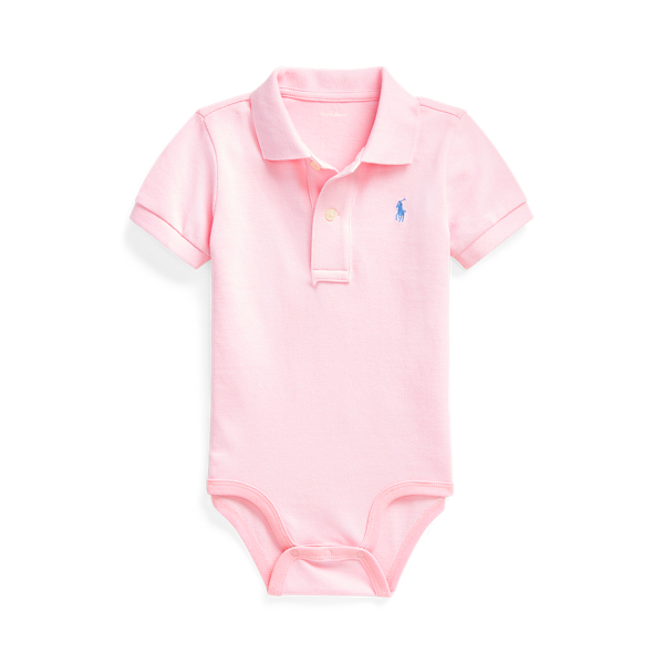 Cotton Mesh Polo Bodysuit Baby 1