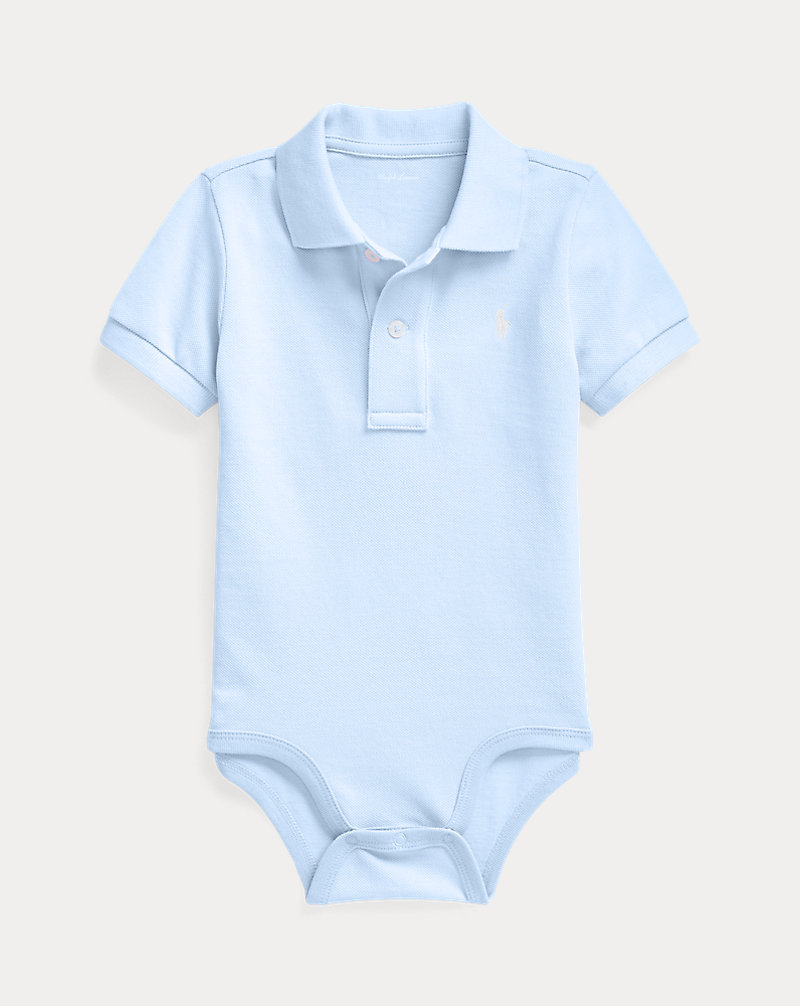 Cotton Mesh Polo Bodysuit Baby 1