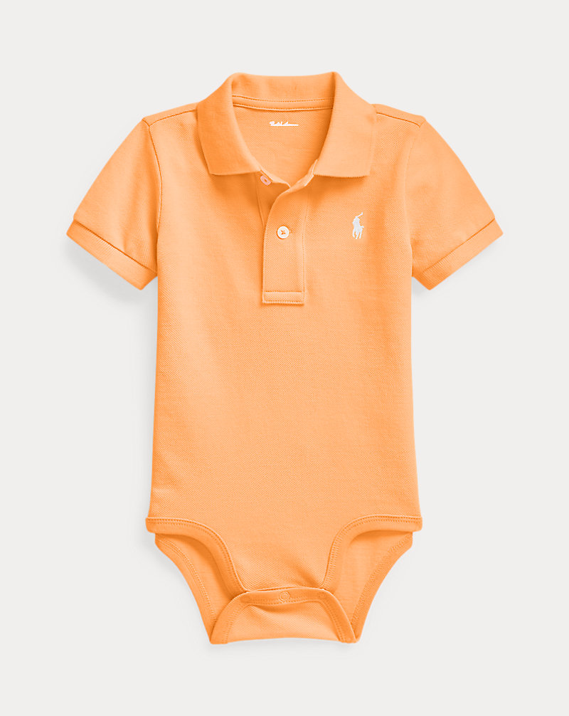 Cotton Mesh Polo Bodysuit Baby 1