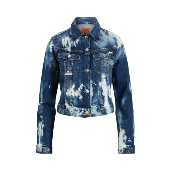 Bleach-Dye Denim Jacket