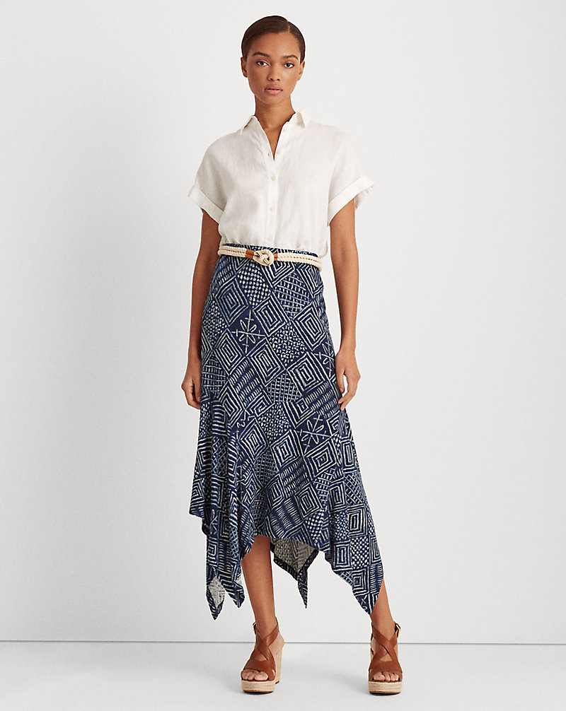 Print Asymmetrical Skirt Lauren 1