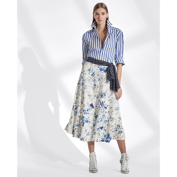 Trivelas Floral Leather Skirt Collection Clothing 1
