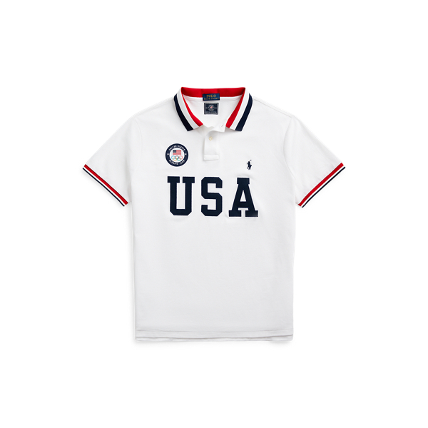 Men's Polo Ralph Lauren Navy Team USA 2020 Summer Olympics Half