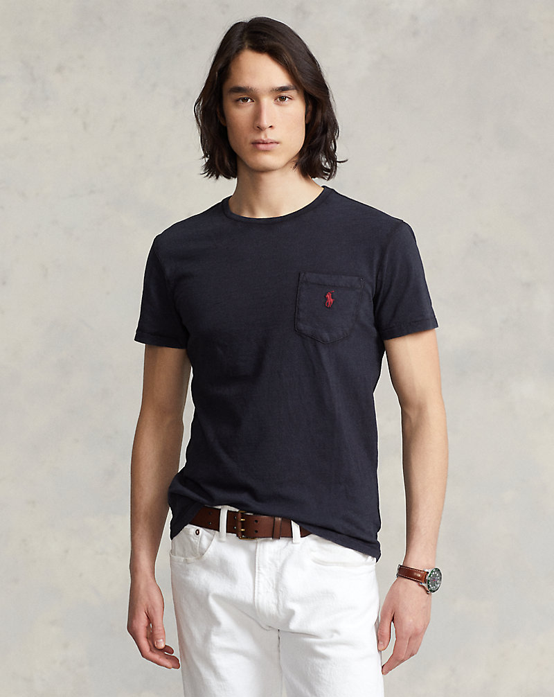 Custom Slim Fit Jersey Pocket T-Shirt Polo Ralph Lauren 1