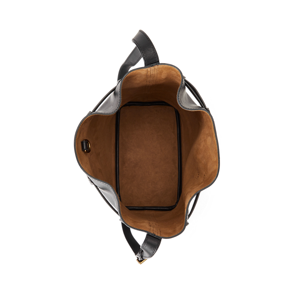 Große Beuteltasche Bellport aus Leder für Damen | Ralph Lauren® DE