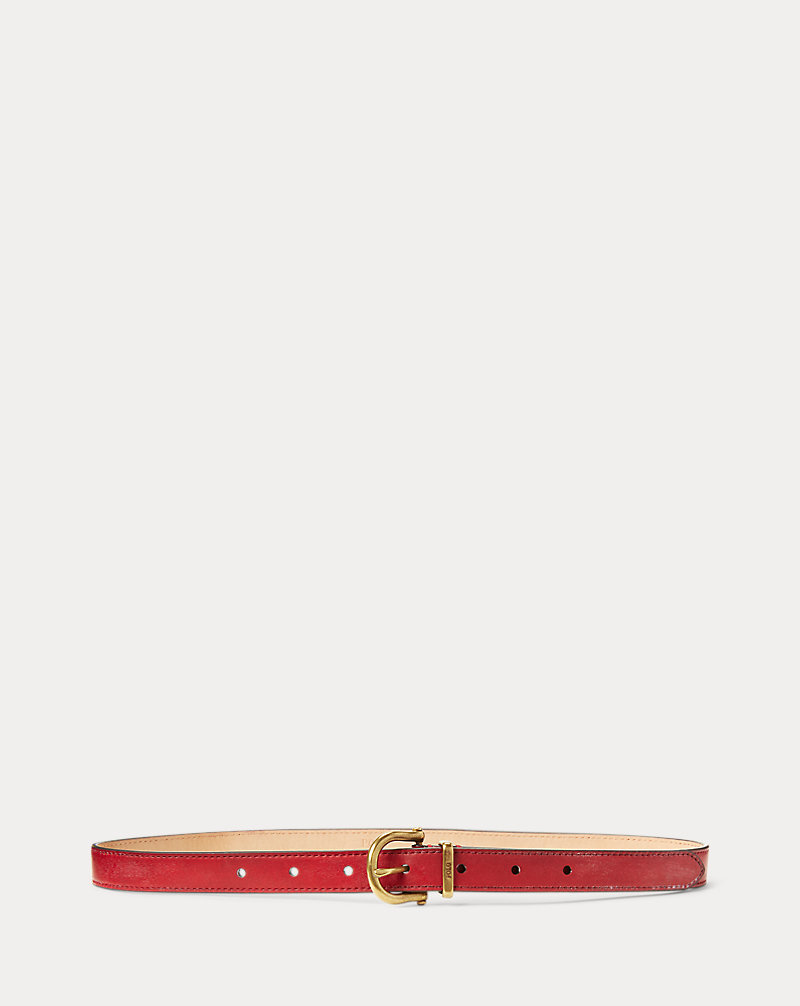 Leather Stirrup Skinny Belt Polo Ralph Lauren 1