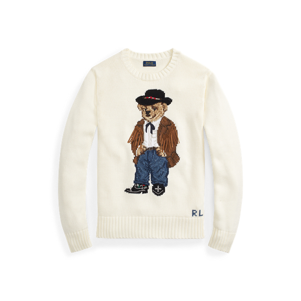 Cowboy Polo Bear Jumper for Women | Ralph Lauren® UK