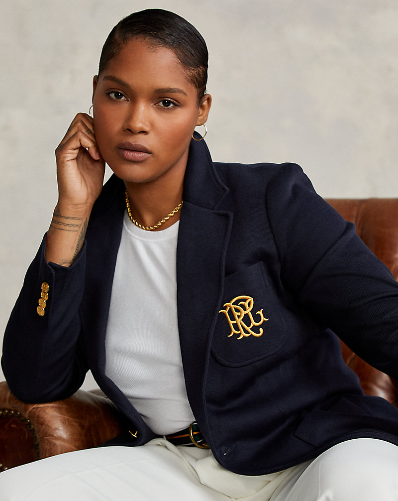 Double-Knit Jacquard Blazer Polo Ralph Lauren 1