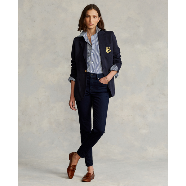 Polo Ralph Lauren Double-Knit Jacquard Blazer 10