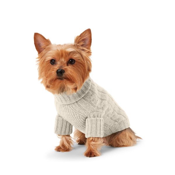 Personalized Cable Knit Dog Sweater