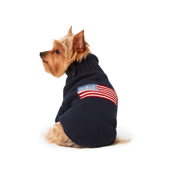 Flag Wool-Blend Dog Sweater