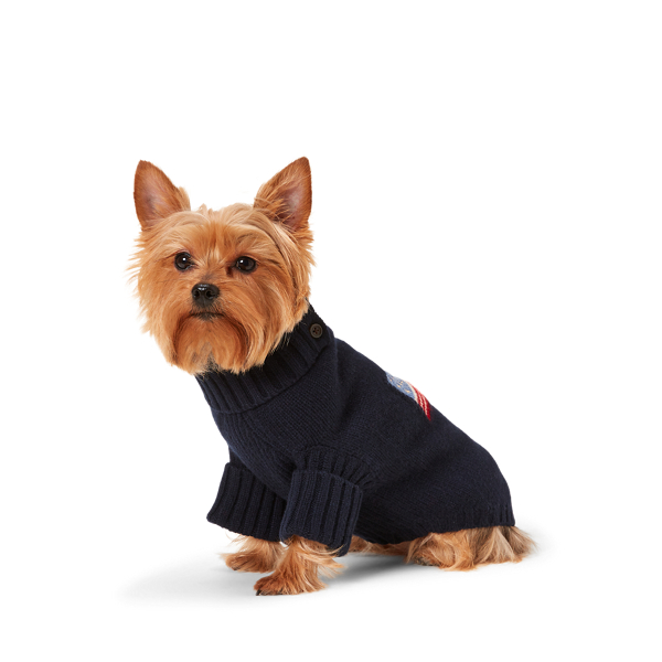 Flag Wool-Blend Dog Jumper Ralph Lauren Pet 1