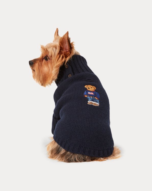 Bear Wool-Blend Dog Sweater