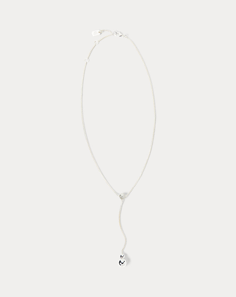Silver Drop-Chain Necklace Lauren 1