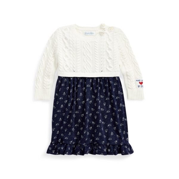 Floral-Skirt Jumper Dress Baby Girl 1