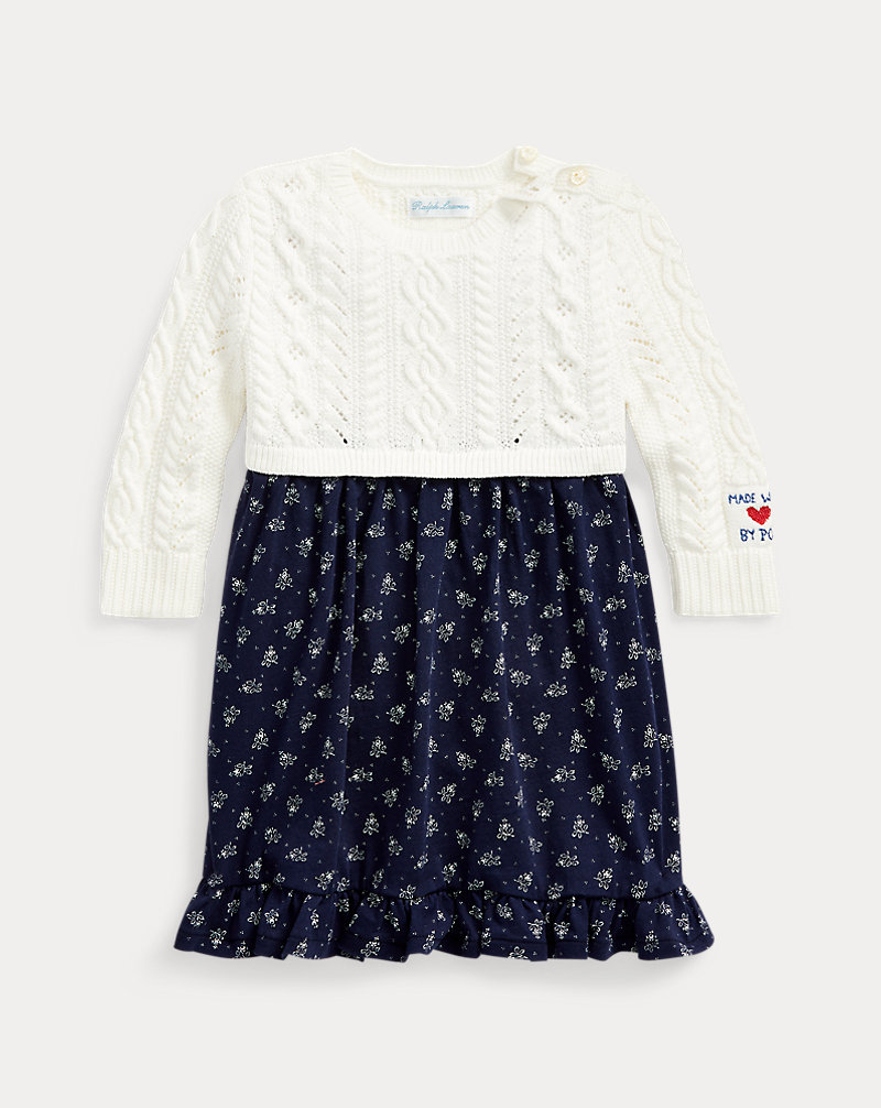 Floral-Skirt Jumper Dress Baby Girl 1