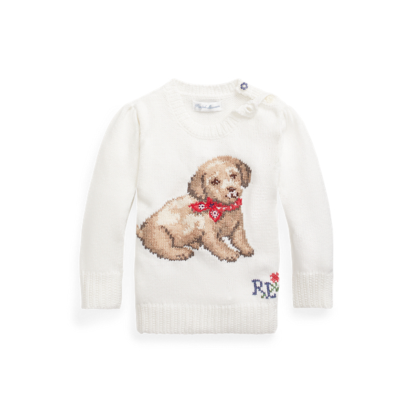 Puppy Dog Cotton Jumper Baby Girl 1