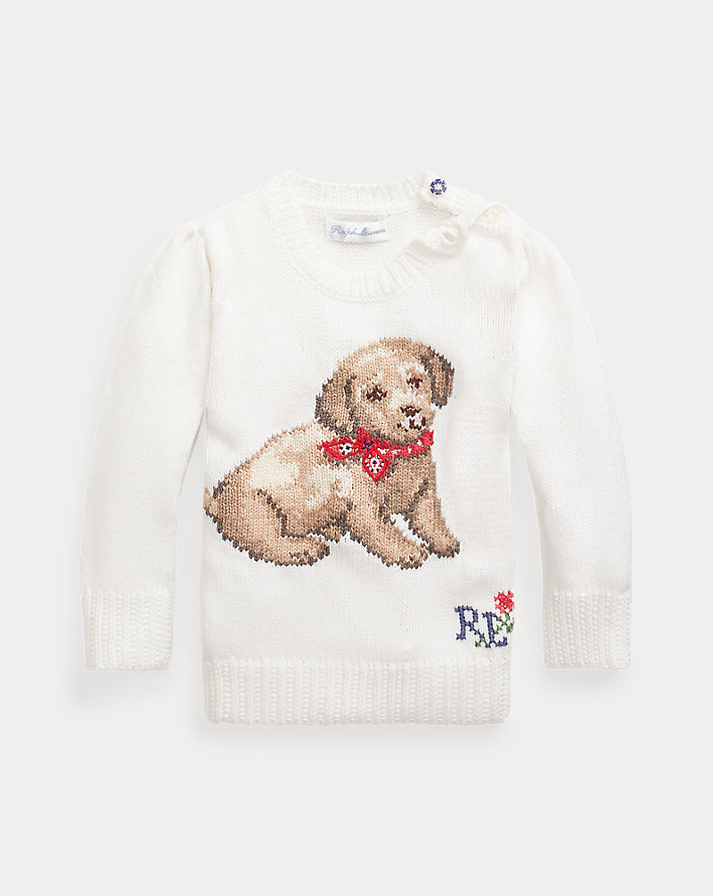 Puppy Dog Cotton Jumper Baby Girl 1