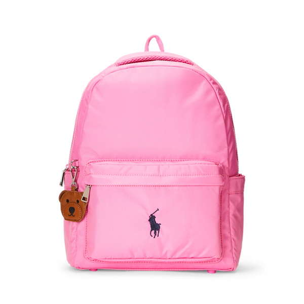 Bear Charm Nylon Backpack for Girls Ralph Lauren IE