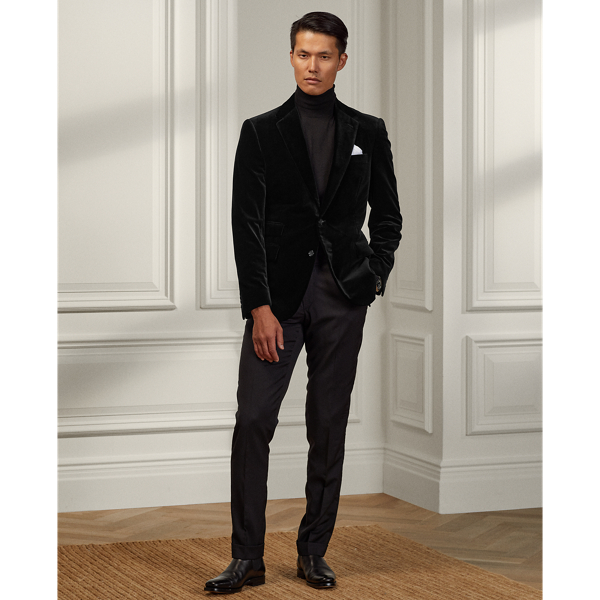 Polo ralph lauren velvet on sale jacket