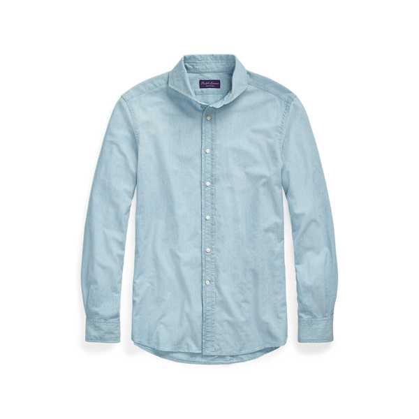 Keaton Indigo Washed Chambray Shirt