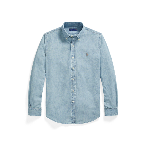 Camisa em chambray Custom Fit