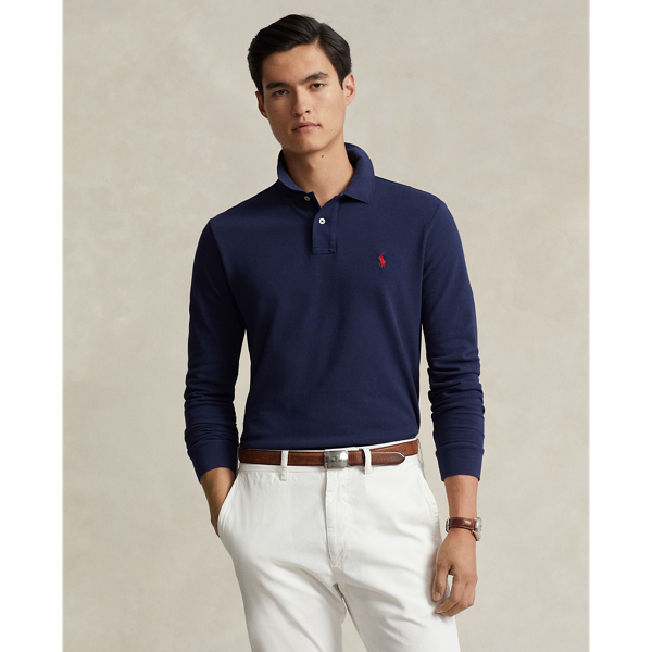 Custom Slim Fit Mesh Polo Shirt Polo Ralph Lauren 1