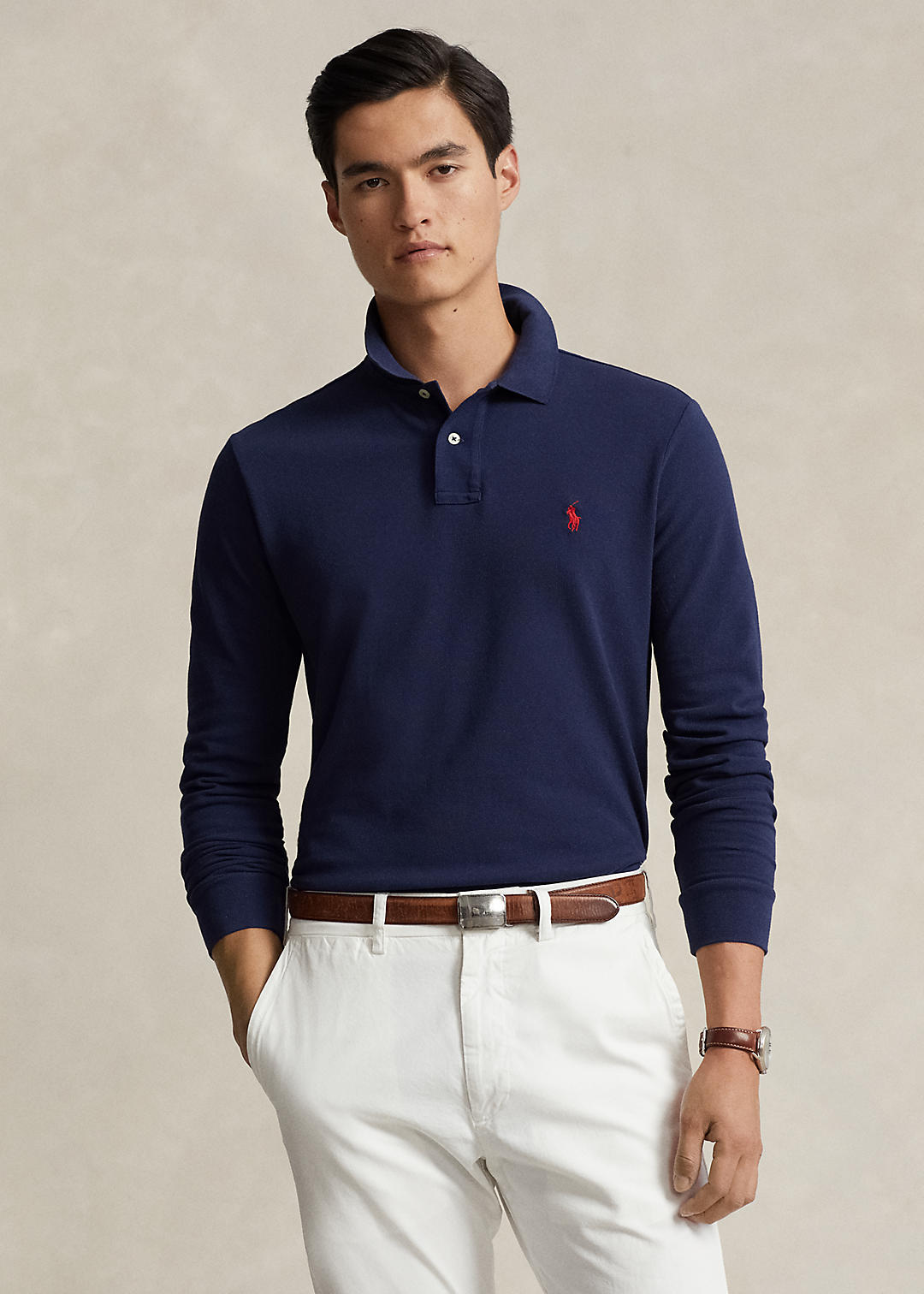 Polo Ralph Lauren Custom Slim Fit Mesh Polo Shirt 1
