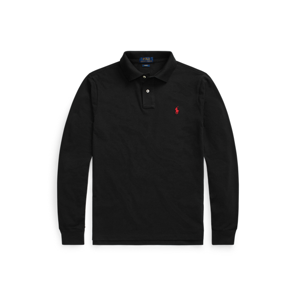Polo Ralph Lauren Slim Fit Mesh Long-Sleeve Polo 1